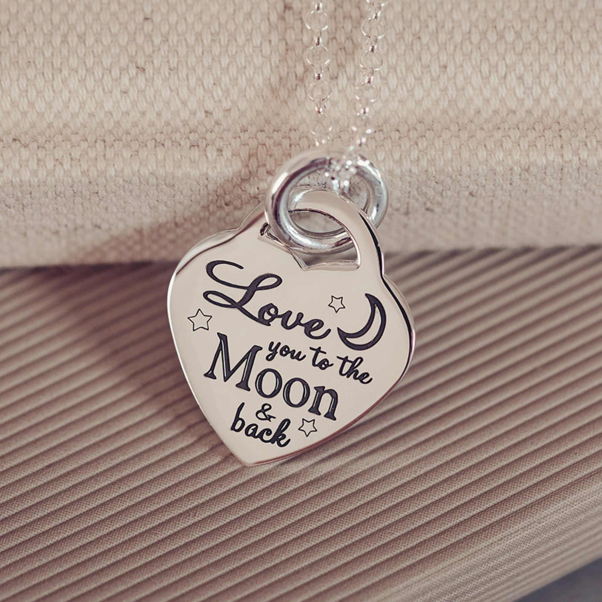 Unique Love You To The Moon And Back Matching Astronaut Necklaces For  Couples In Sterling Silver