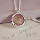 Silver Locket Necklace for Hair