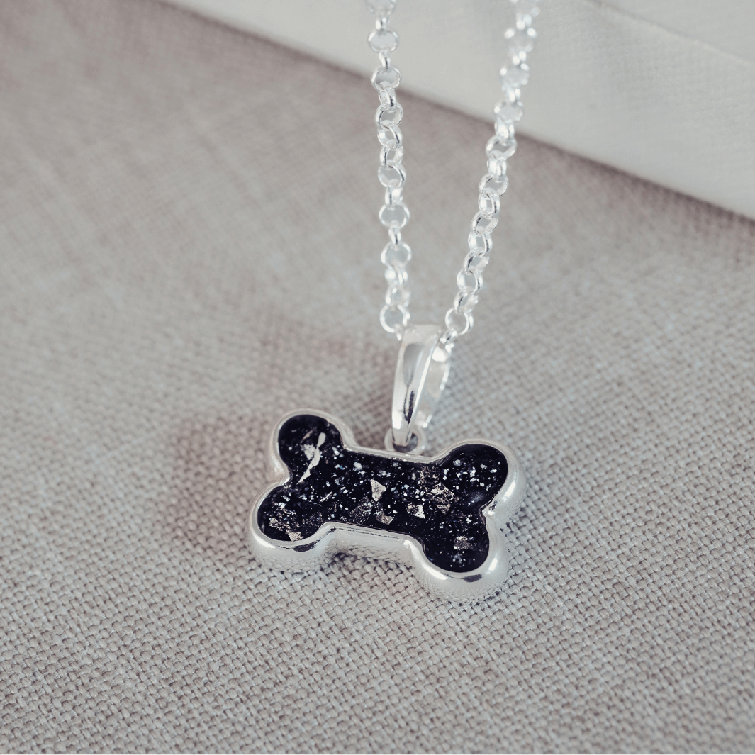 Cremation Ashes Pet Tag Necklace