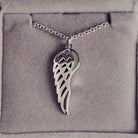 Cremation Ashes Angel Wing Necklace