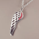 Cremation Ashes Angel Wing Necklace