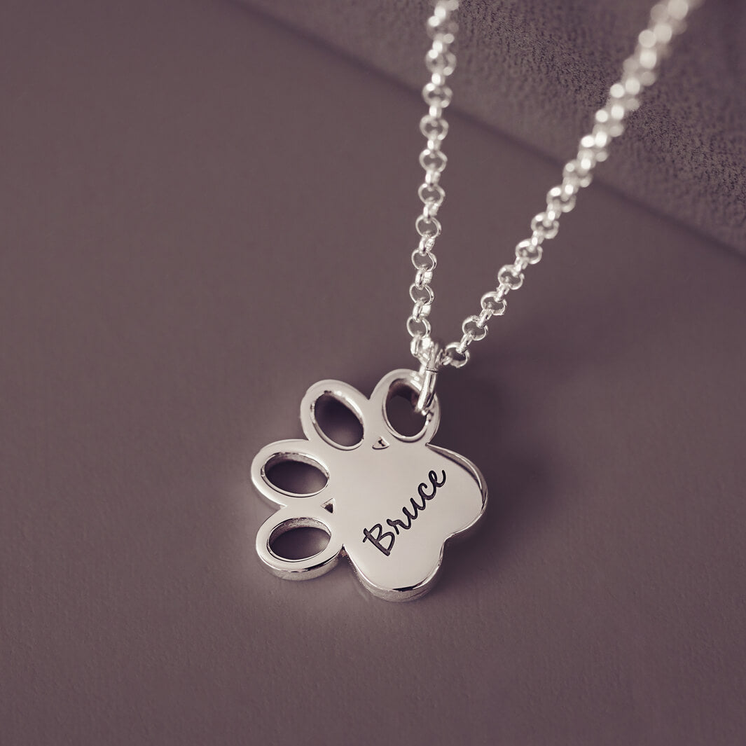 Paw Cremation Ashes Necklace