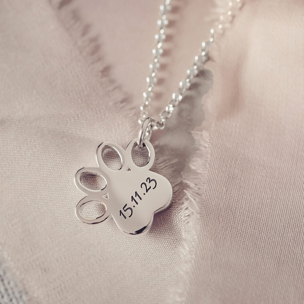 Paw Cremation Ashes Necklace