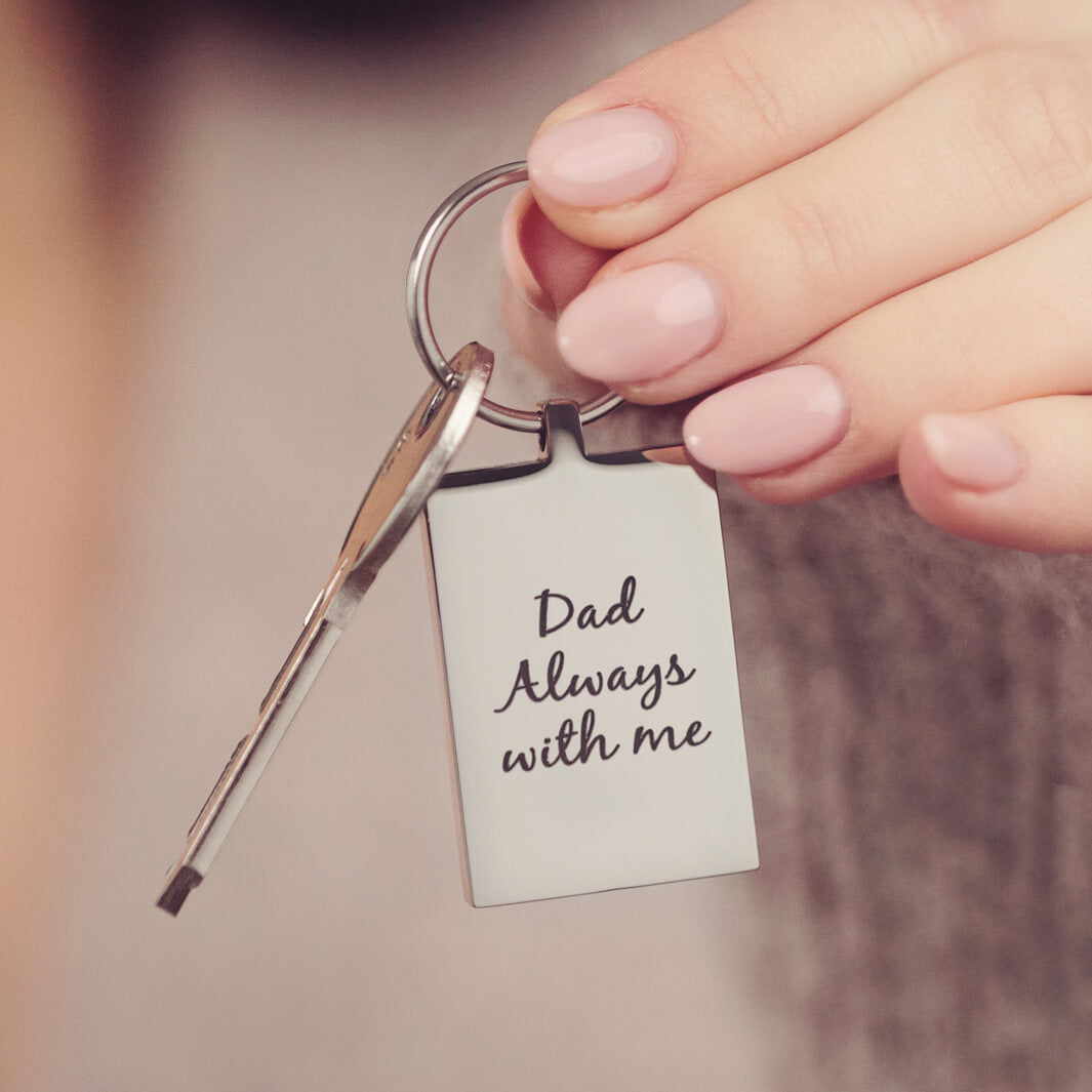 Cremation Ashes Personalised Keyring