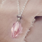 Glass Ashes Pink Waterdrop Necklace