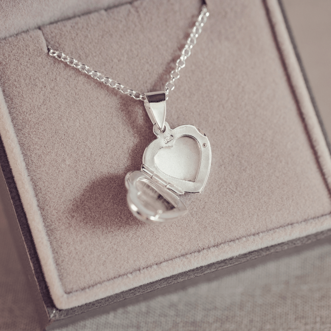 Handwriting Heart Locket