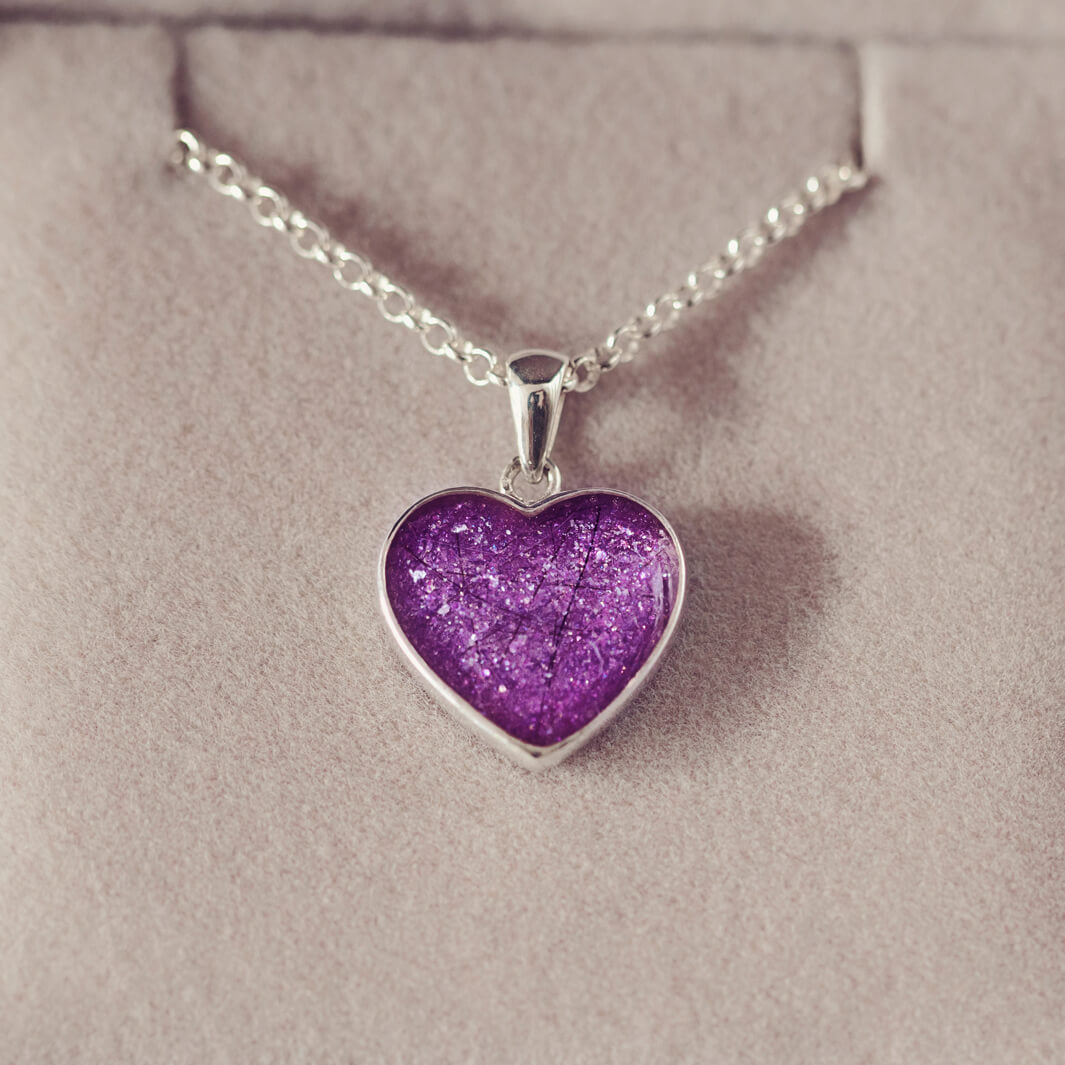 Memorial Hair Small Heart Necklace