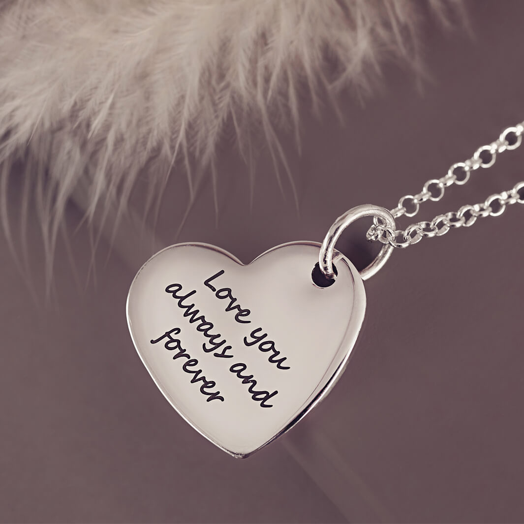 Pawprint Large Heart Necklace