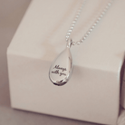 Teardrop Cremation Urn Necklace