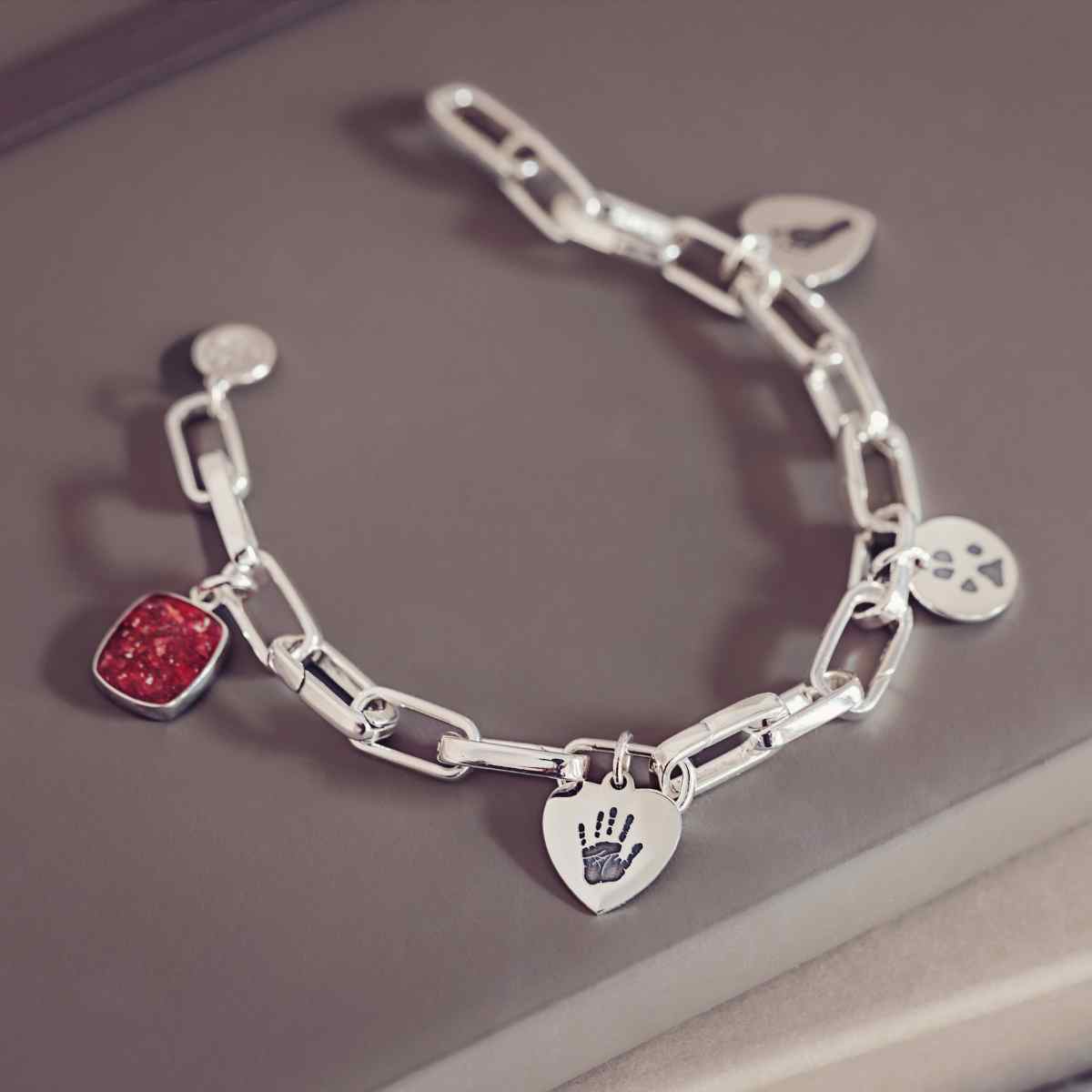 Handprint Charm Bracelet