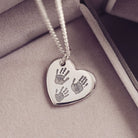 Handprint Heart Necklace