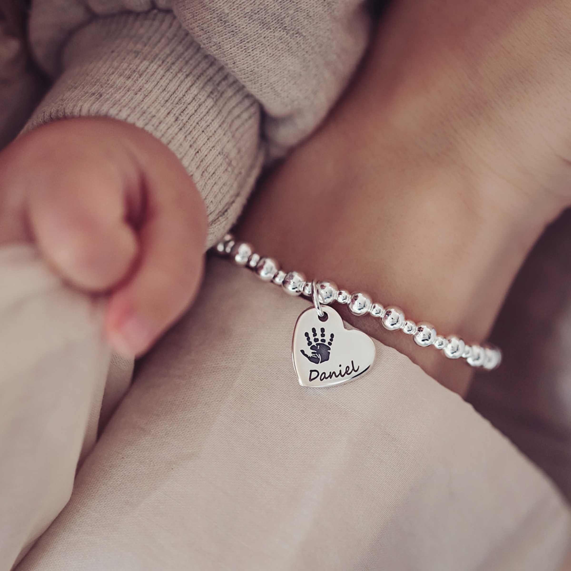 Handprint Charm Bracelet