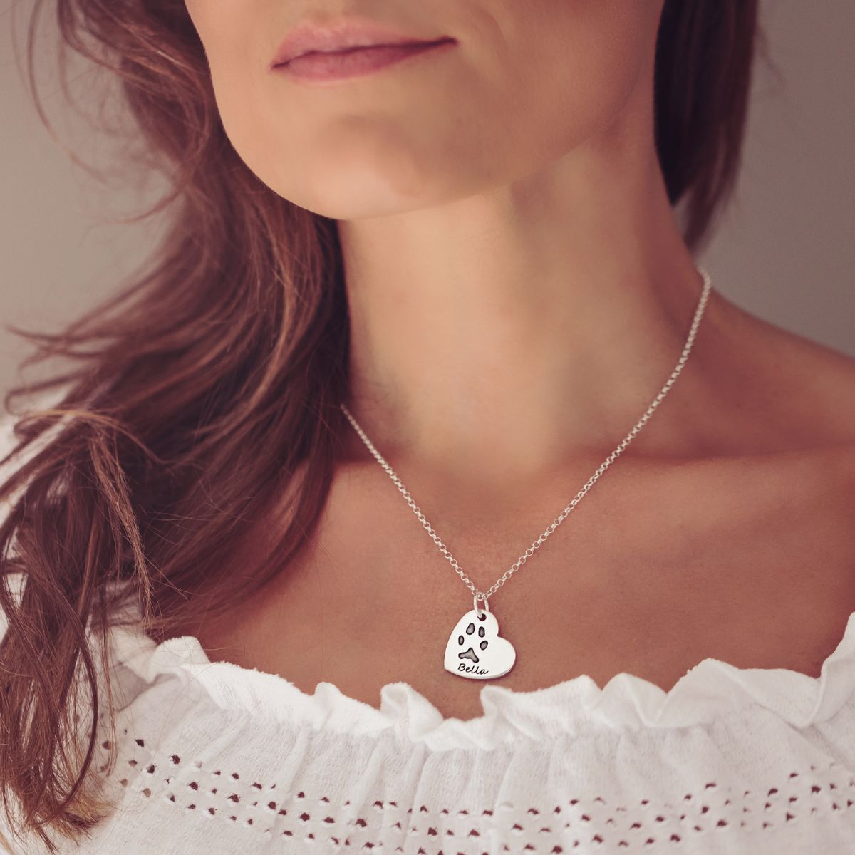 Pawprint Heart Necklace