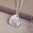 Memorial Fingerprint Heart Necklace