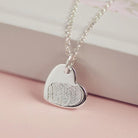 Memorial Fingerprint Heart Necklace Necklace Handonheartjewellery