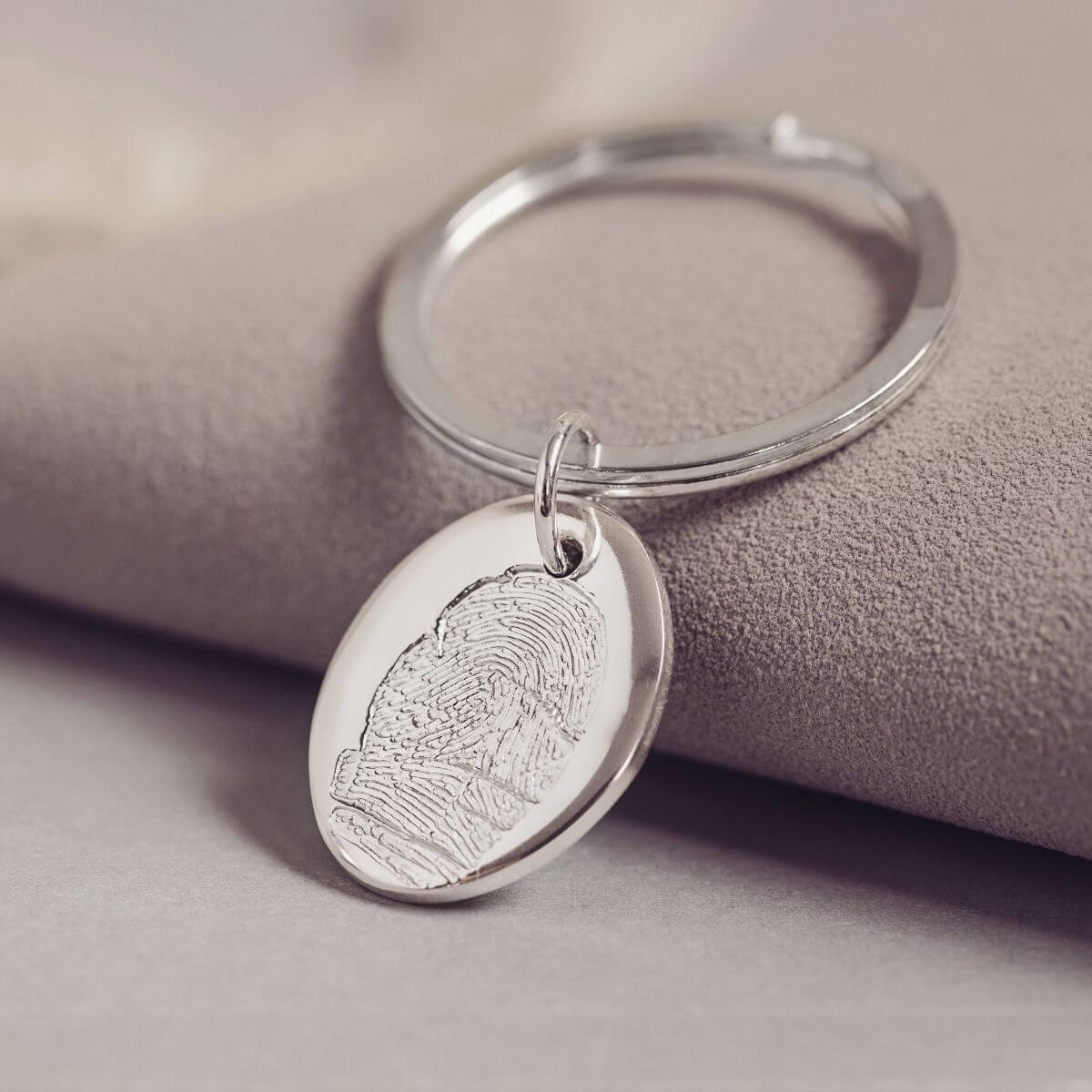 Memorial Fingerprint Keyring Keyrings Handonheartjewellery