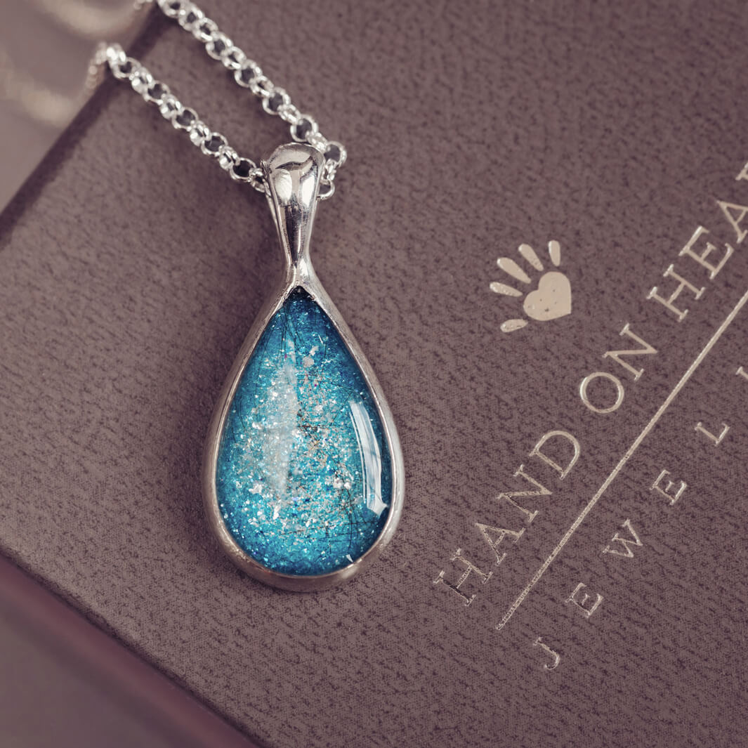 Memorial Hair Teardrop Necklace