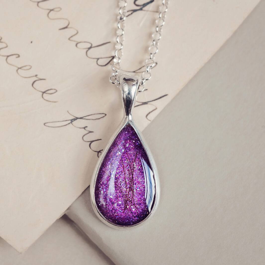 Memorial Hair Teardrop Necklace