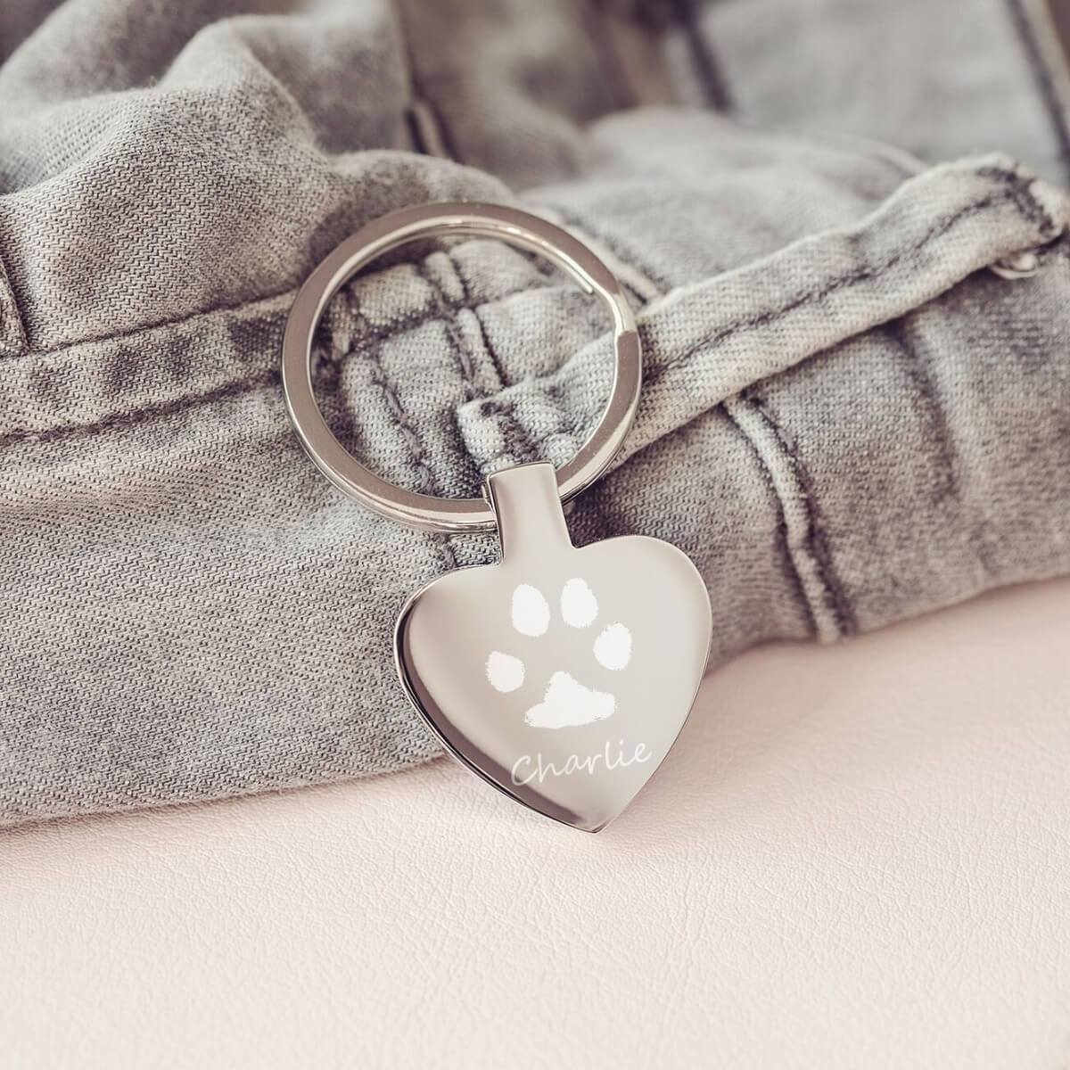 Pawprint Keyring