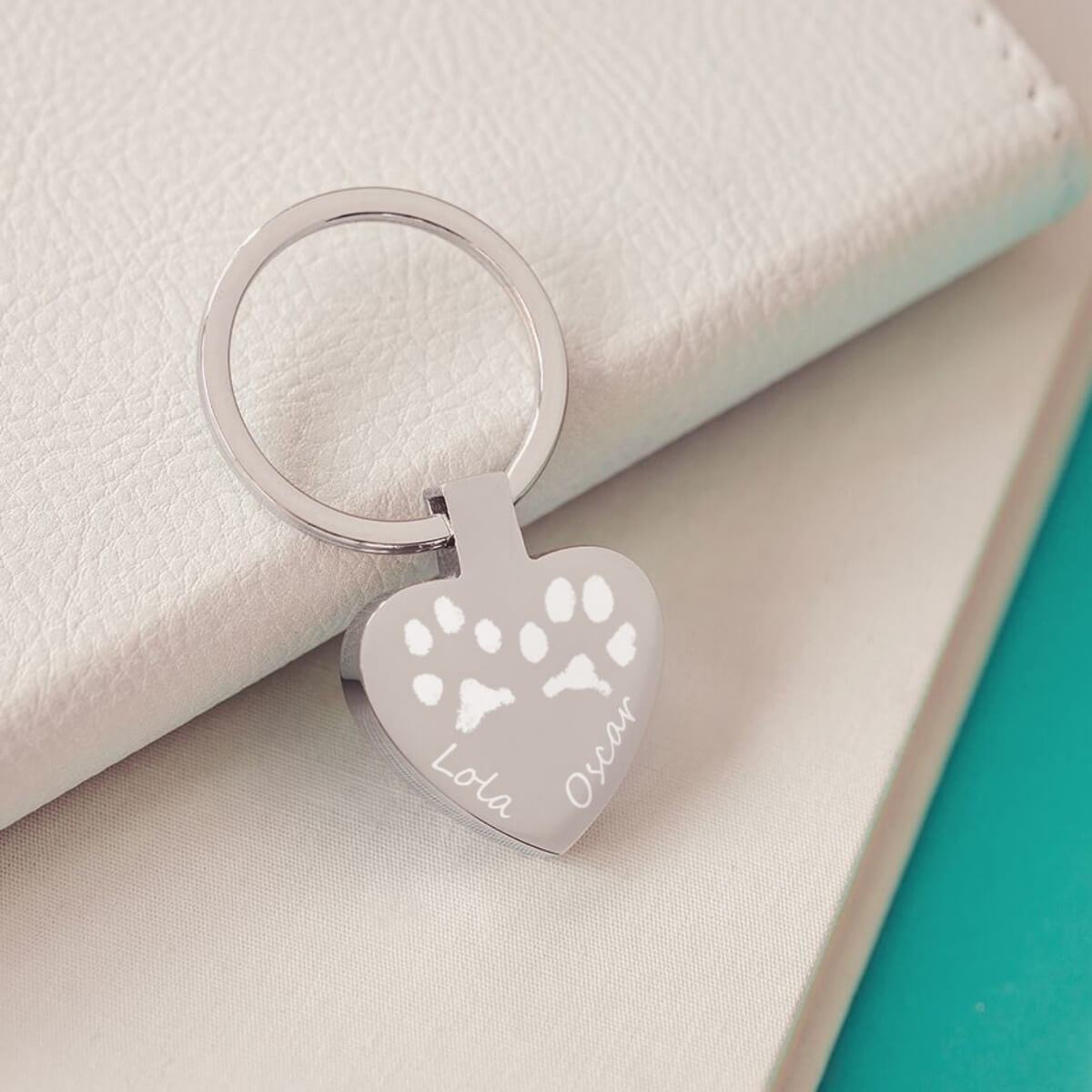 Pawprint Keyring